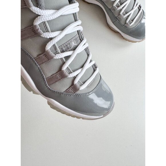 NIB 2010 NIKE Air Jordan 11 Retro Cool Grey Leather Lace Up Sneakers, Size 9.5 - Picture 4 of 16